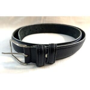 Vera Pelle Italian Leather Belt Mens Dress Belt - Black, 46"‎ long, 1.5" wide